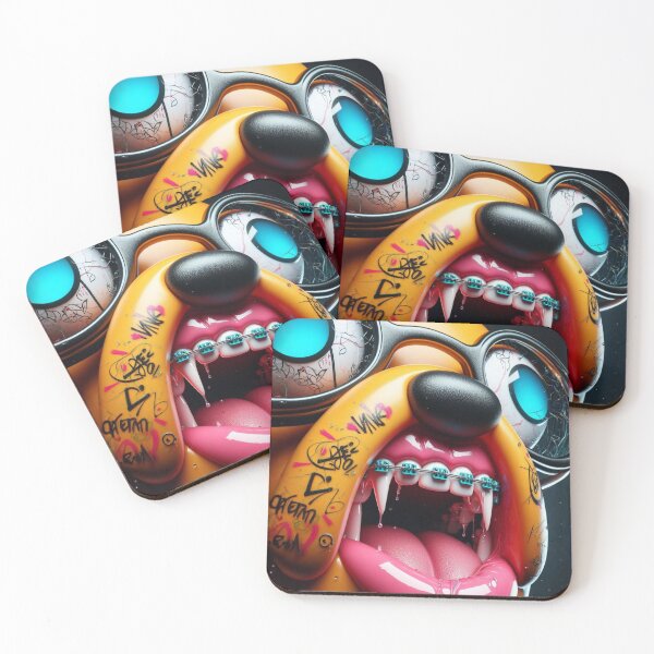 Item preview, Snack Attack at the Psychedeli Deli: Braces, Bass Drops & Barkcore Bling designed and sold by Print Fiction.