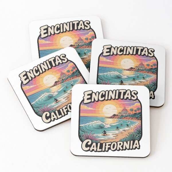 Item preview, Encinitas California Panoramic Surf Beach Sunset Art designed and sold by CircinusStore.