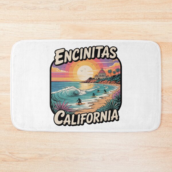 Item preview, Encinitas California Panoramic Surf Beach Sunset Art designed and sold by CircinusStore.