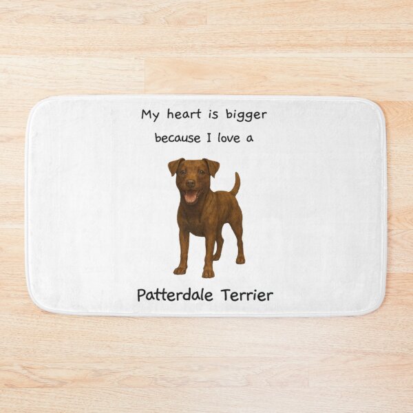 Item preview, My heart is bigger because I love a patterdale terrier brown with folded ears designed and sold by RennlyDesigns.