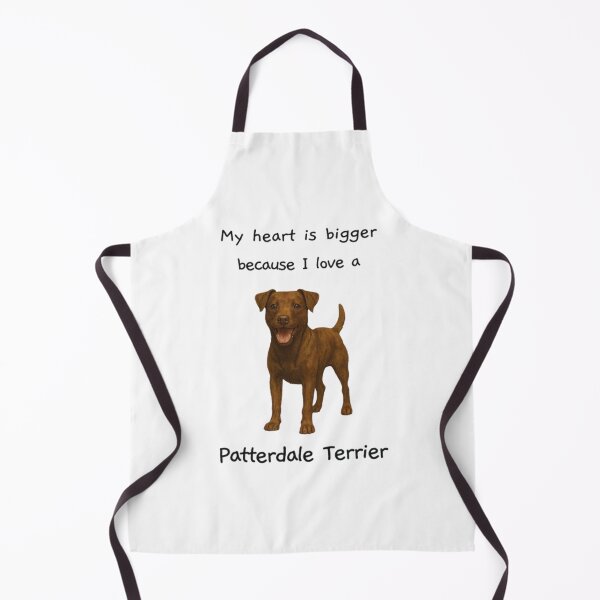 Item preview, My heart is bigger because I love a patterdale terrier brown with folded ears designed and sold by RennlyDesigns.