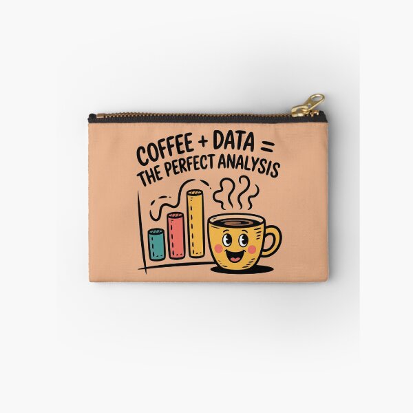 Item preview,  Funny Doodle Cartoon Design for Analysts - Coffee + Data = The Perfect Analysis  designed and sold by WikaKowalczyk.