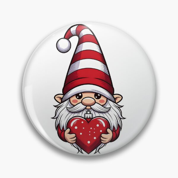 Item preview, Cute Christmas Gnome with Heart designed and sold by SunDrift.