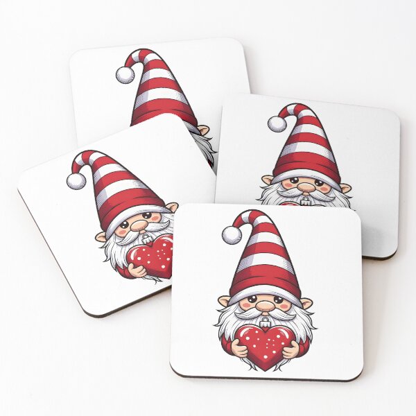 Item preview, Cute Christmas Gnome with Heart designed and sold by SunDrift.
