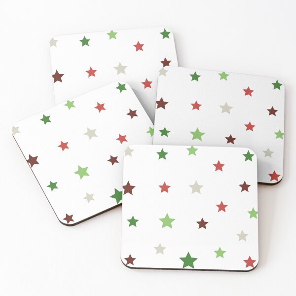 Item preview, Festive Red Green Beige Holiday Palette Classic Christmas Star Pack designed and sold by Aesthetic Crew.
