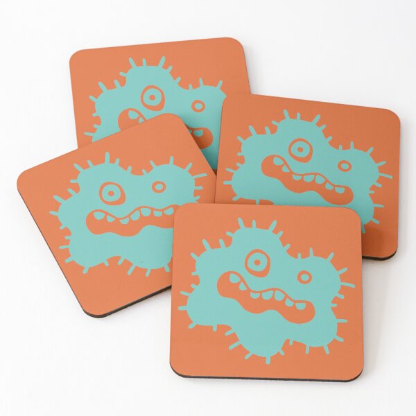 Item preview, Turquoise Bacillus Bacteria Cute Illustration designed and sold by monikko.