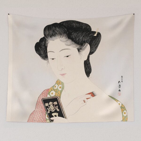Item preview, HD A Woman Applying Makeup, by Hashiguchi Goyo (number 5 of 7) HIGH DEFINITION designed and sold by MINDTHECHERRY.