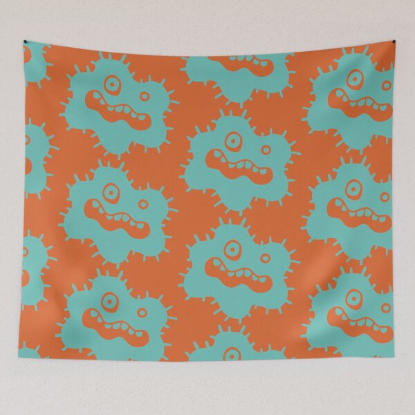 Item preview, Turquoise Bacillus Bacteria Cute Illustration designed and sold by monikko.