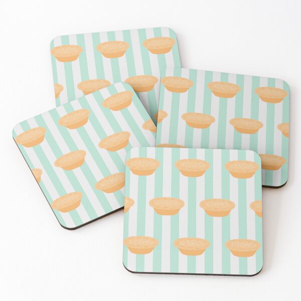 Item preview, Mince Pies and Stripes Pattern - Peppermint Green designed and sold by Daniel Bevis Design.