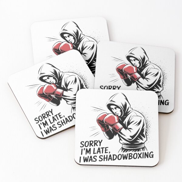 Item preview, Sorry I’m Late, I Was Shadowboxing – Banksy Style Martial Arts Humor designed and sold by WSPrintCrafter.