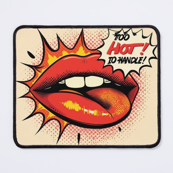 Item preview, Too Hot to Handle Retro Pop Art Lips Design designed and sold by Trueways.