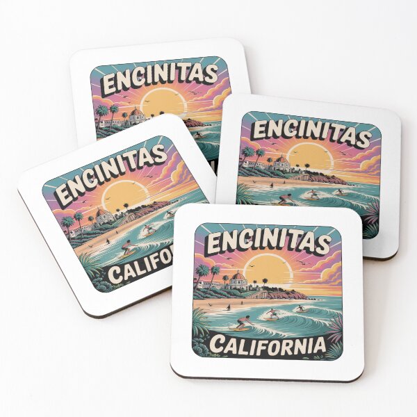 Item preview, Encinitas California Wide Beach Sunset Surf Art designed and sold by CircinusStore.