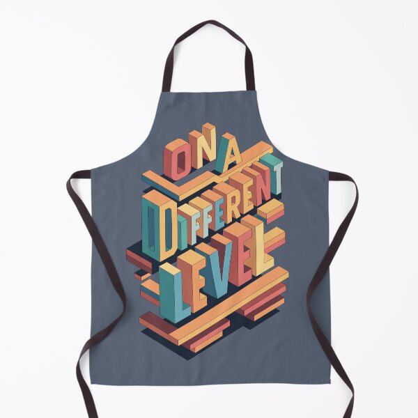 Item preview, On a Different Level – Retro Isometric Typography Graphic designed and sold by FinlayMcNevin.