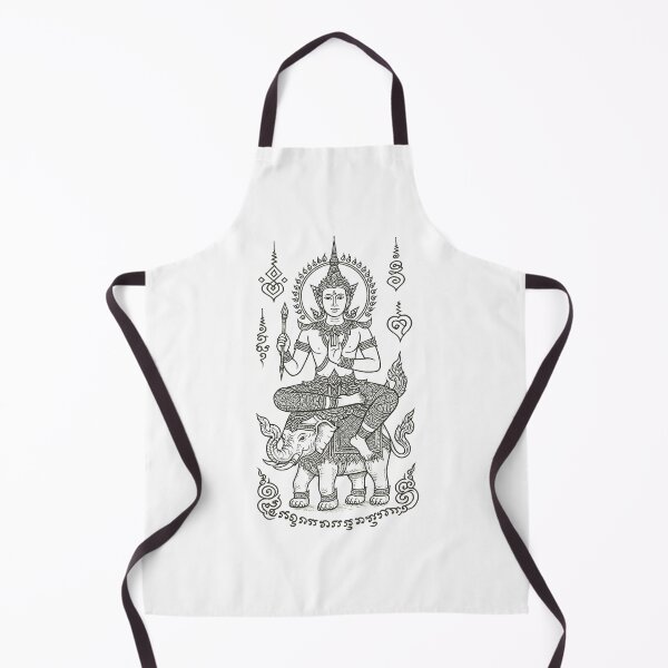 Item preview, Divine Deity on Sacred Elephant – Thai Yantra Protection Art designed and sold by Sksticker991.