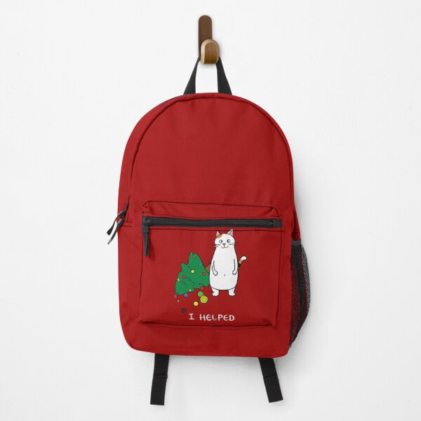 Item preview, I Helped Cat Christmas T-Shirt | Funny Cat With Knocked Over Tree designed and sold by SylwiaPrint.