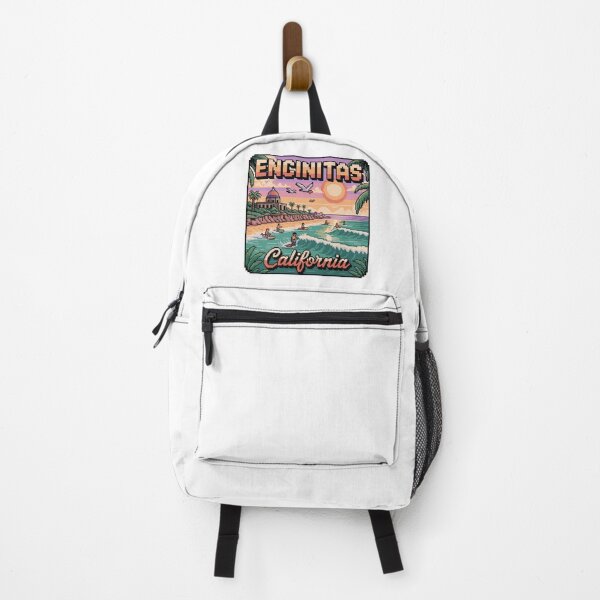 Item preview, Encinitas California Retro Pixel Wide Surf Beach Sunset designed and sold by CircinusStore.