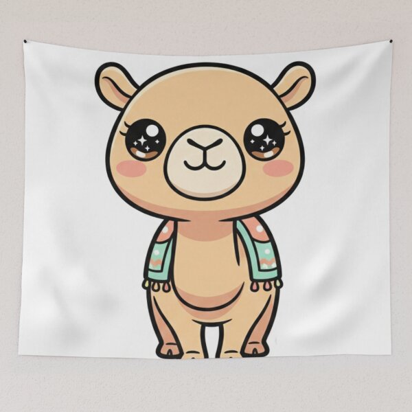 Item preview, Kawaii Chibi Camel – Cute Desert Animal Sticker designed and sold by Leader Designer.