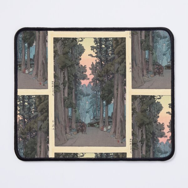 Item preview, Crytomeria Avenue Sugi Namiki by Yoshida Hiroshi : Tranquil Forest Japanese Poster designed and sold by artofuniverse.