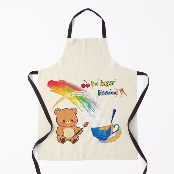 Item preview, Kawaii Bear Artist No Sugar Needed Rainbow Swirl Mug Design designed and sold by MCT-GALLERY.