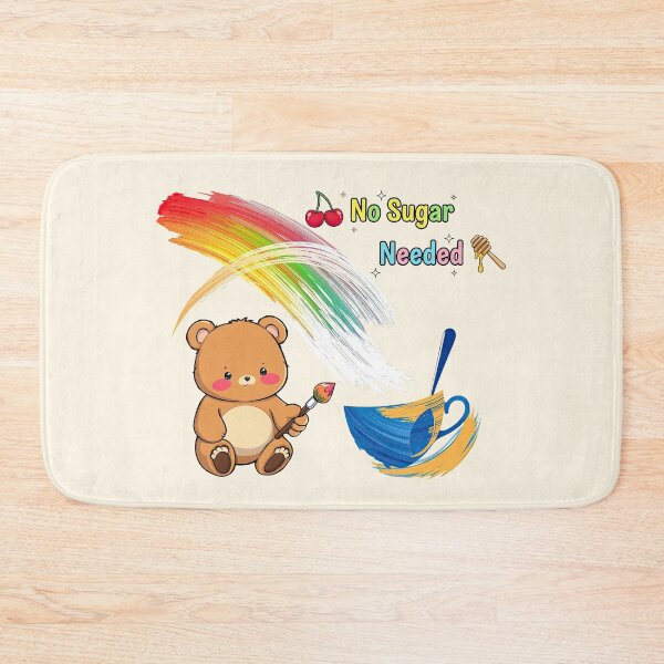 Item preview, Kawaii Bear Artist No Sugar Needed Rainbow Swirl Mug Design designed and sold by MCT-GALLERY.