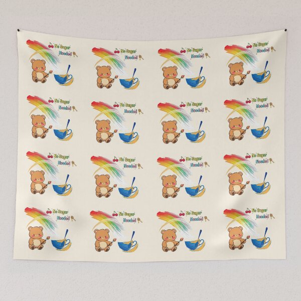 Item preview, Kawaii Bear Artist No Sugar Needed Rainbow Swirl Mug Design designed and sold by MCT-GALLERY.