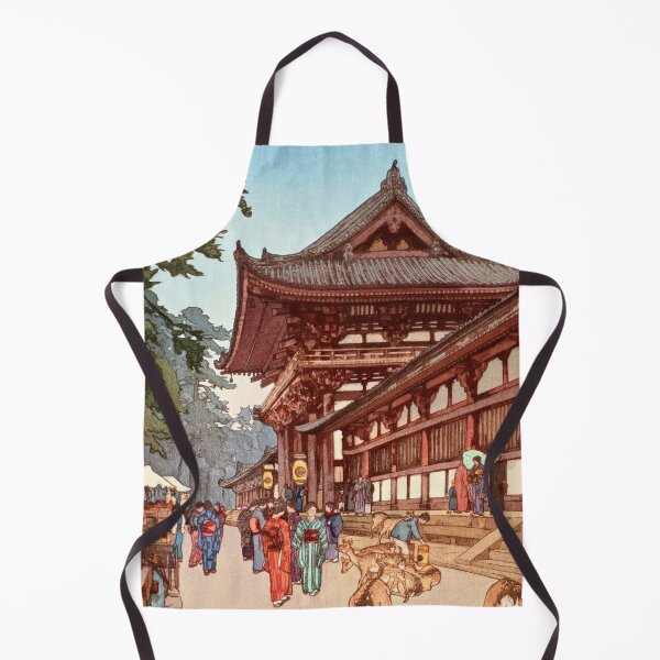 Item preview, Daibutsu Sanmon by Yoshida Hiroshi : Serene Temple Scene Japanese Poster designed and sold by artofuniverse.