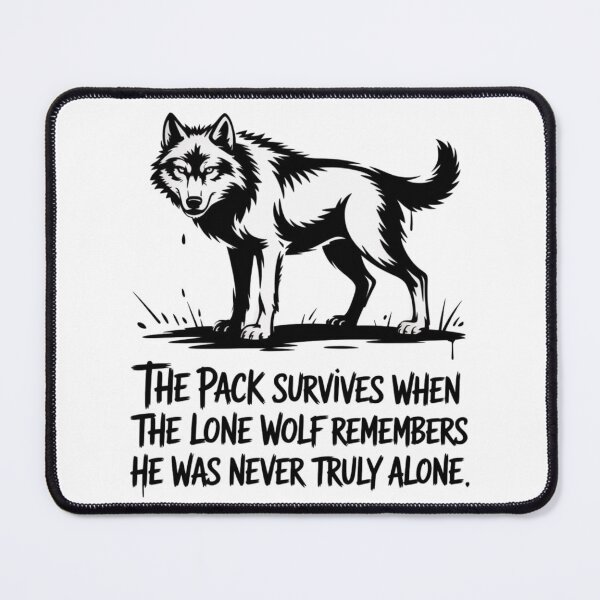 Item preview, The pack survives when the lone wolf remembers he was never truly alone designed and sold by 123ks.