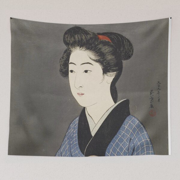Item preview, HD  Waitress with a Red Tray, by Hashiguchi Goyo (number 6 of 7) HIGH DEFINITION designed and sold by MINDTHECHERRY.