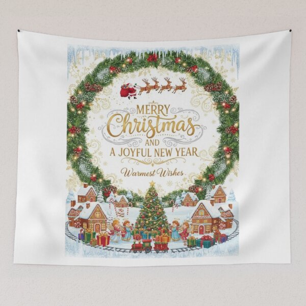 Item preview, MERRY CHRISTMAS AND A JOYFUL NEW YEAR designed and sold by likbatonboot.