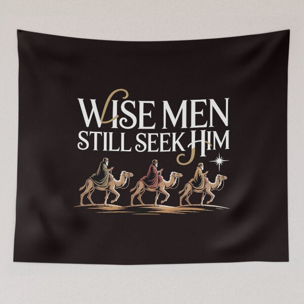 Item preview, Wise Men Still Seek Him Christmas - Faith-Based Bible Quote Gift designed and sold by Redgiant87x.