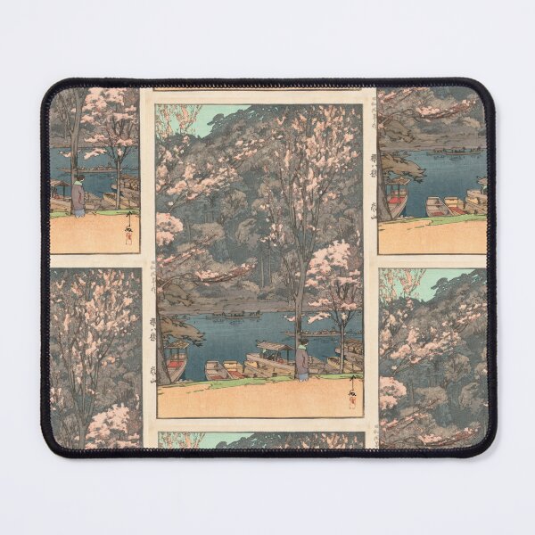 Item preview, Eight Scenes of Cherry Blossom Arashiyama by Yoshida Hiroshi : Tranquil Japanese Poster designed and sold by artofuniverse.