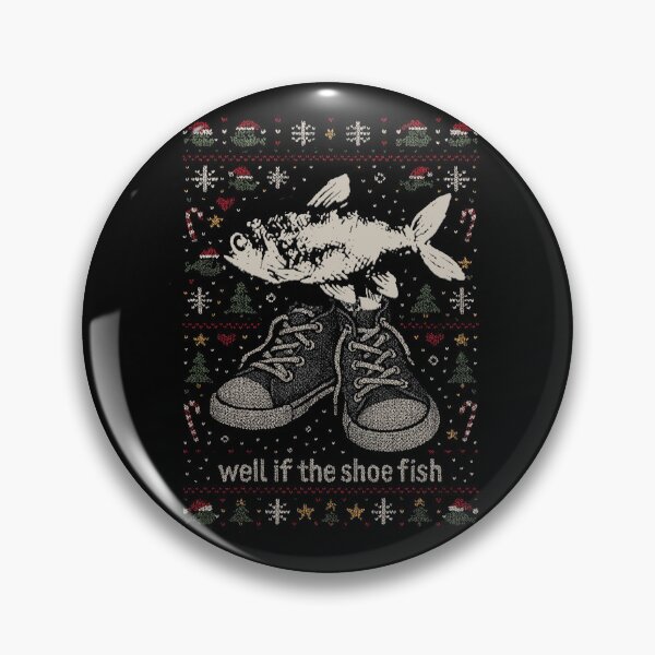 Item preview, Shoe Fish Christmas Ugly Sweatshirt Y2K Tee Funny Bass TShirt Ironic Meme Shirts That Go Hard, Weirdcore Oddly Specific Pullover Y2K 90s Retro Xmas Gift designed and sold by Rosqzz.