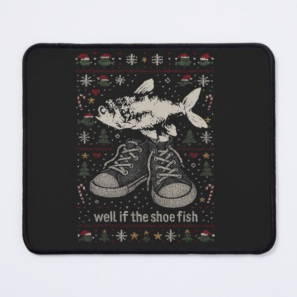 Item preview, Shoe Fish Christmas Ugly Sweatshirt Y2K Tee Funny Bass TShirt Ironic Meme Shirts That Go Hard, Weirdcore Oddly Specific Pullover Y2K 90s Retro Xmas Gift designed and sold by Rosqzz.