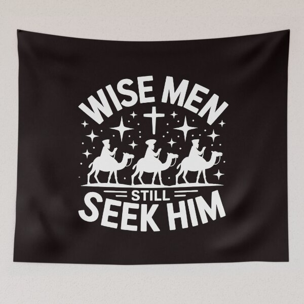 Item preview, Wise Men Still Seek Him Christmas - Christian Faith Holiday Artwork designed and sold by Redgiant87x.