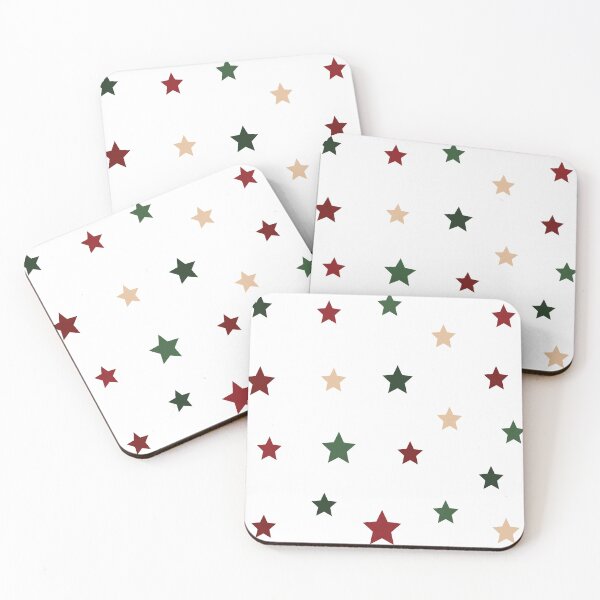 Item preview, Classic Deep Red Forest Green Holiday Palette Dark Christmas Star Pack designed and sold by Aesthetic Crew.
