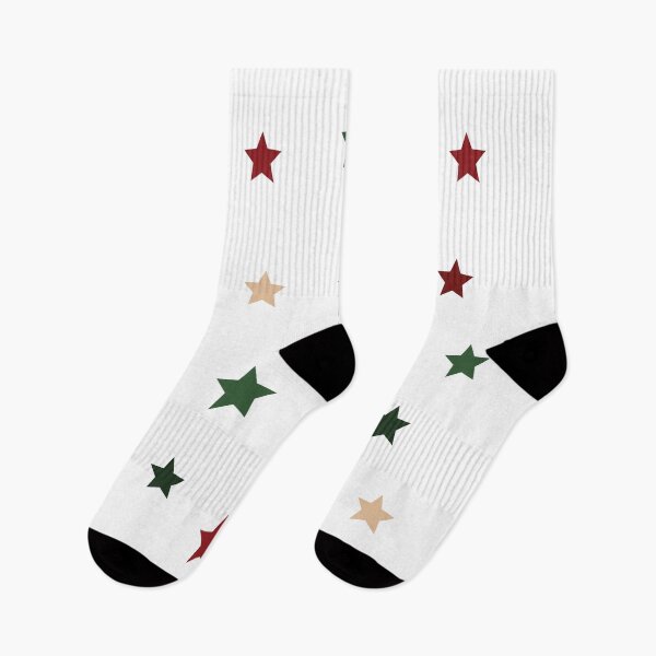 Item preview, Classic Deep Red Forest Green Holiday Palette Dark Christmas Star Pack designed and sold by Aesthetic Crew.