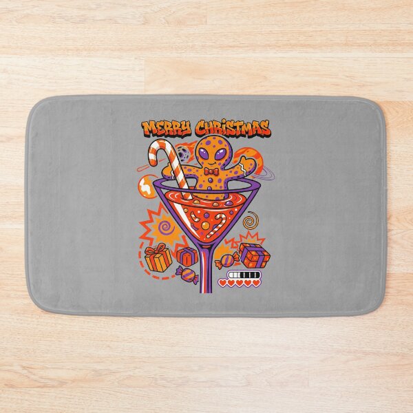 Item preview, Merry Christmas Alien Gingerbread Cocktail - Psychedelic Xmas designed and sold by AwesomeBeyondLimits.