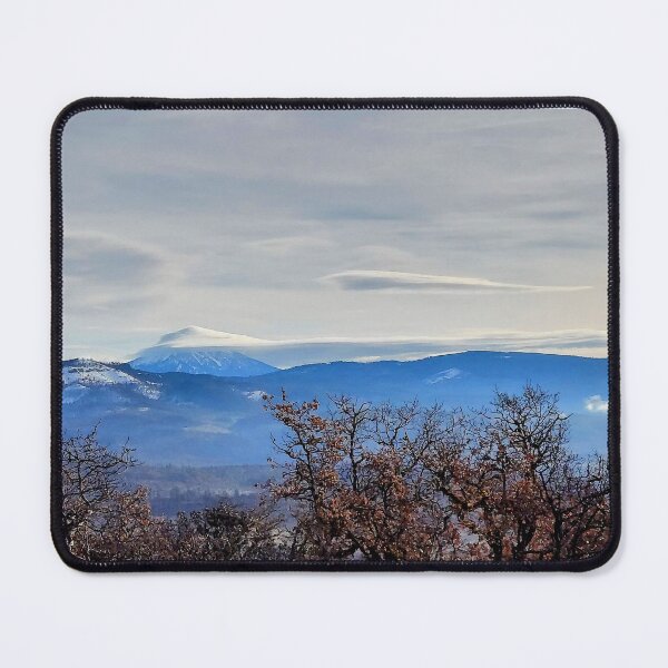Item preview, Mount McLoughlin with Wind Cloud – Cascade Range Scenic Photography designed and sold by tracerammo1.
