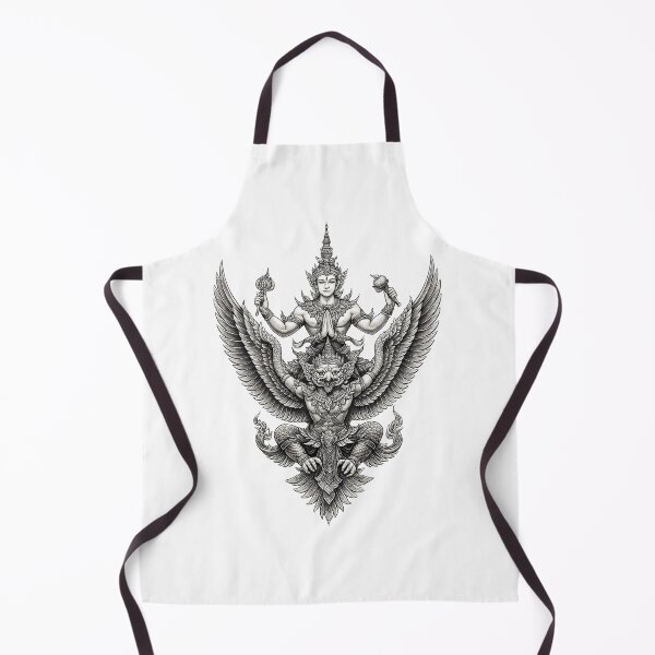 Item preview, Divine Deity Riding Garuda – Sacred Thai Mythology Art designed and sold by Sksticker991.