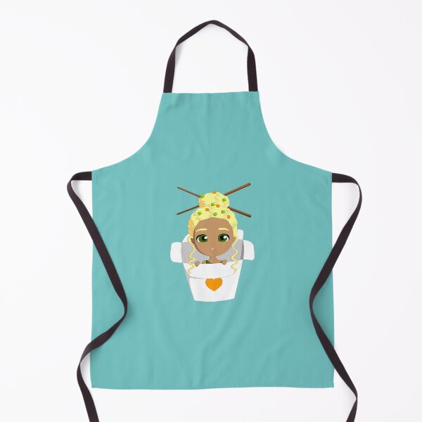 Item preview, Cute Noodle Girl in Takeout Box – Kawaii Food Character Art designed and sold by Rangmanch.