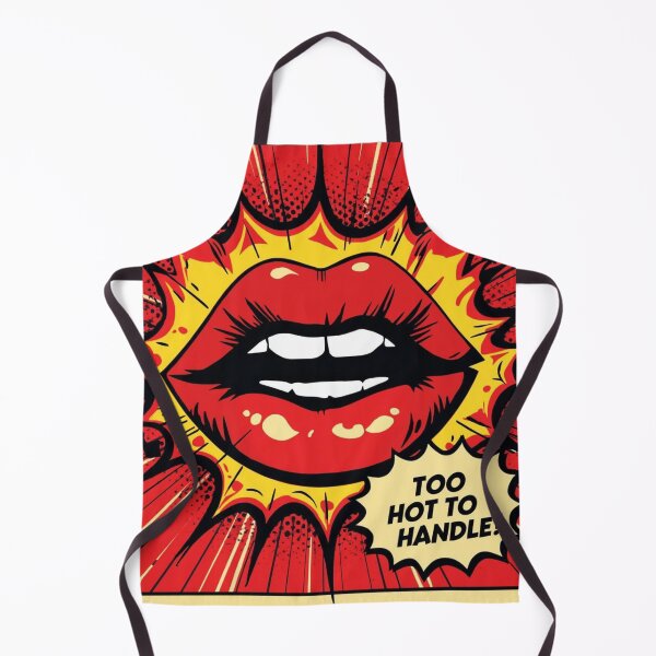 Item preview, Fiery Pop Art Lips Too Hot to Handle Design designed and sold by Trueways.