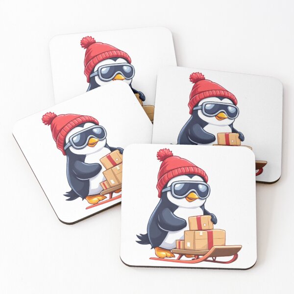 Item preview, Santa's Express Delivery Penguin designed and sold by JNTCreator.