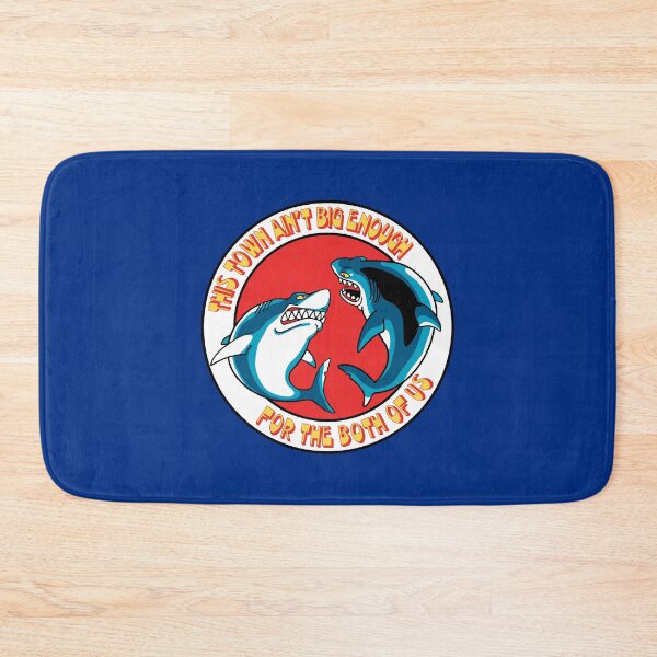 Item preview, sharks fight illustration - this town ain't big enough for the both of us  designed and sold by bobcat88.