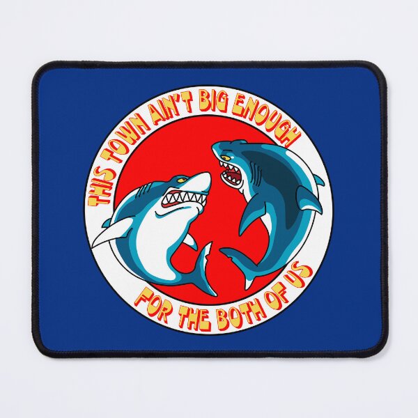 Item preview, sharks fight illustration - this town ain't big enough for the both of us designed and sold by bobcat88.