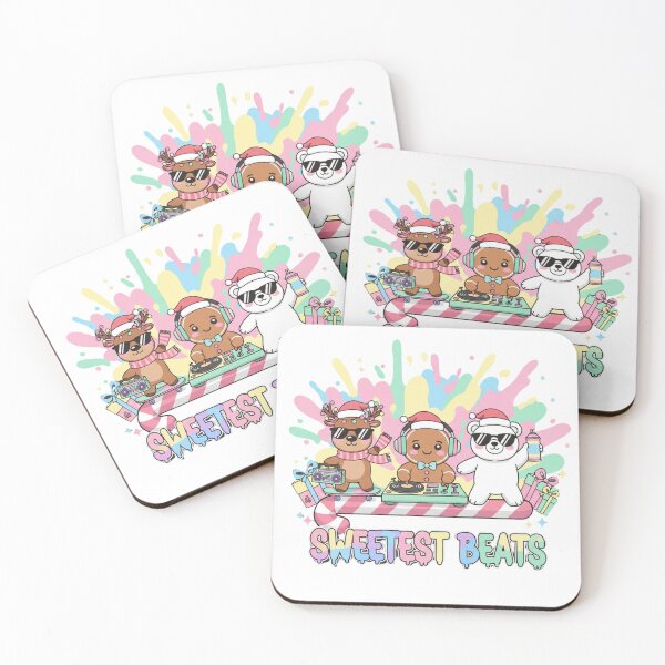 Item preview, Sweetest Beats Christmas Candy Cute Street Art Party designed and sold by Siamcatshop.