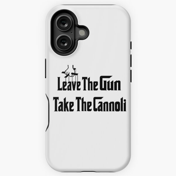 Item preview, Leave The Gun Take The Cannoli Phone Case designed and sold by Lallinda.
