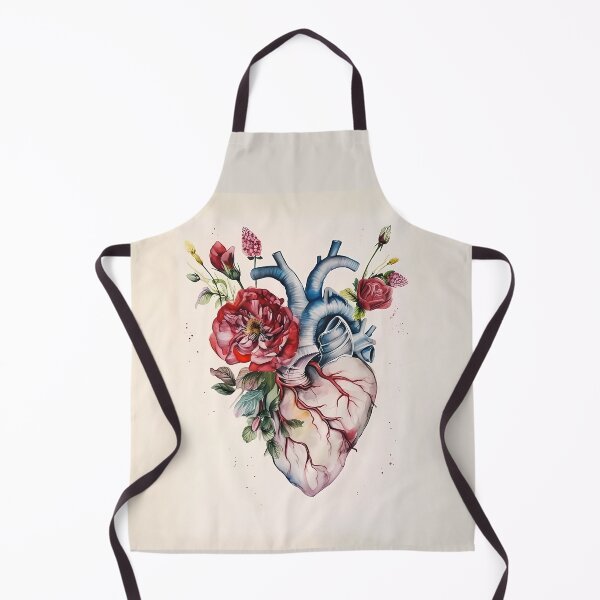 Item preview, Aquarelle Amour: Vintage Blooming Heart Botanics designed and sold by EmeraldeaArt.