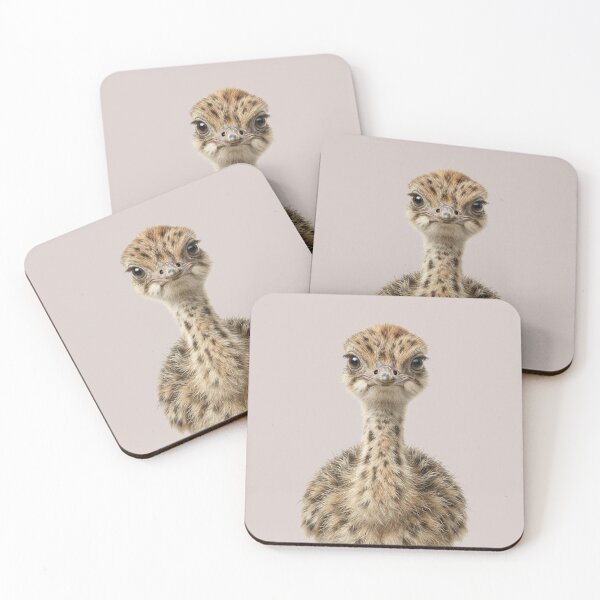 Item preview, Fluffy ostrich chick portrait – Cute baby ostrich designed and sold by DAGHO.