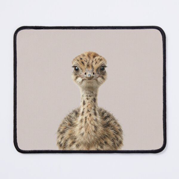 Item preview, Fluffy ostrich chick portrait – Cute baby ostrich designed and sold by DAGHO.