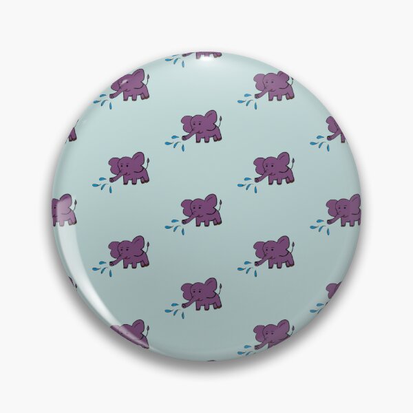 Item preview, Cute Purple Elephant Water Spray Seamless Pattern - Baby Bath Time Print designed and sold by NgernPhanLan.